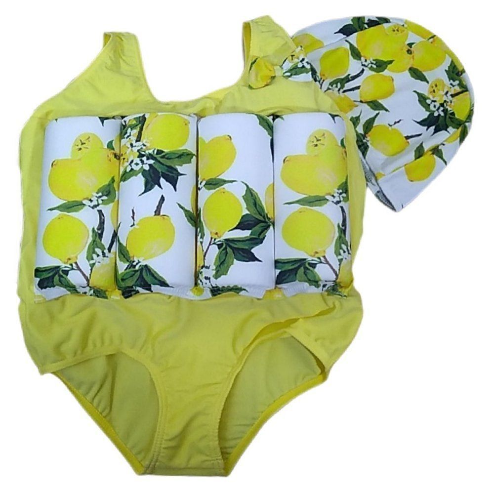 Girl Flotation Swimsuit with 8 Buoyancy Sticks NEW - Picture 1 of 4